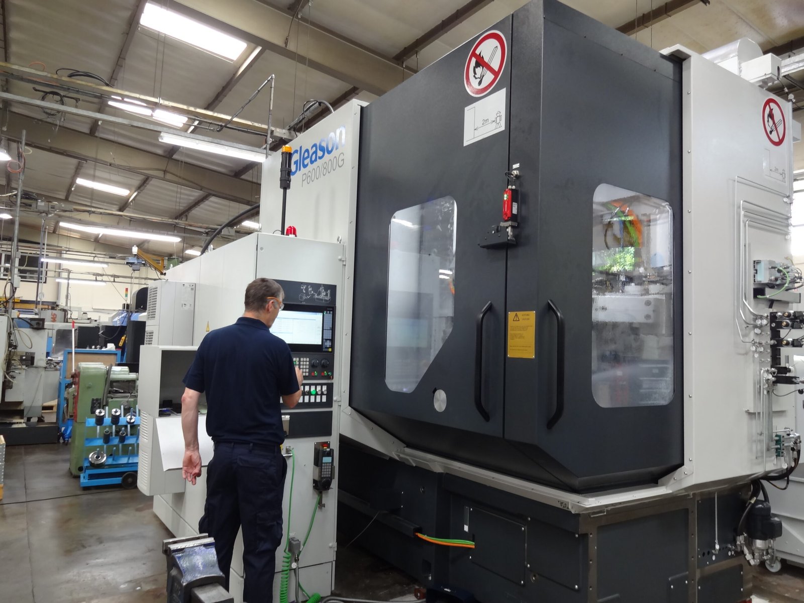 Large CNC machine used for precision component manufacturing